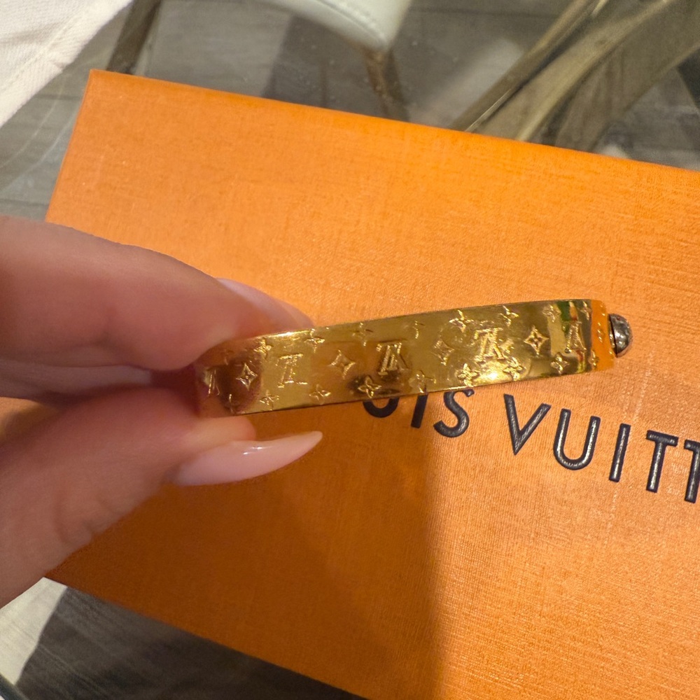 Louis Vuitton Gold Monogram Bracelet